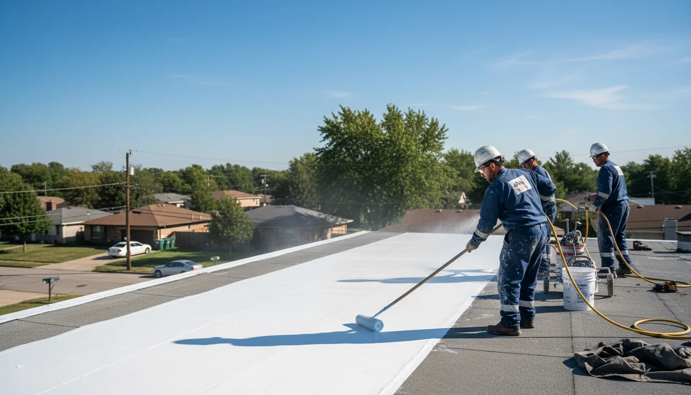 Commercial roof coating in Dale, NY near me
